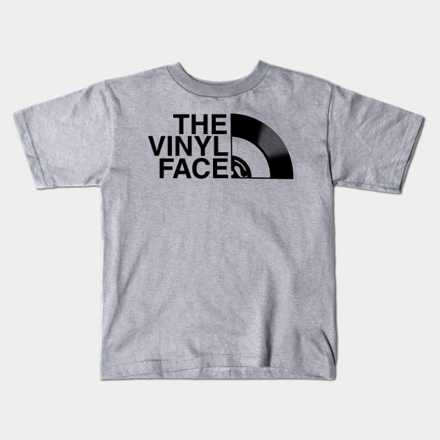 The Vinyl Face Kids T-Shirt by MissyCorey